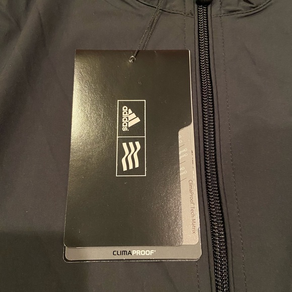 NWT ADIDAS men’s climaproof windbreaker jacket med - Picture 4 of 14